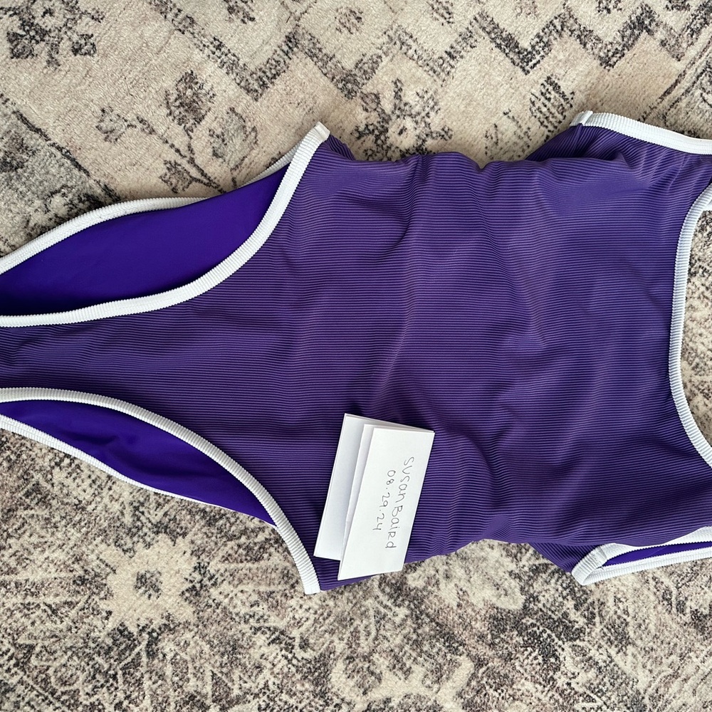 LainSnow Purple One Piece Swimsuit